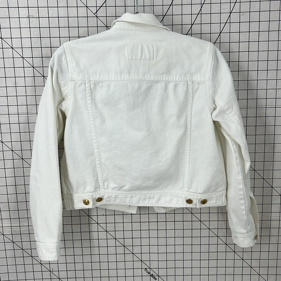 Lauren jeans, Ralph Lauren, white denim trucker jacket SP - Picture 2 of 11